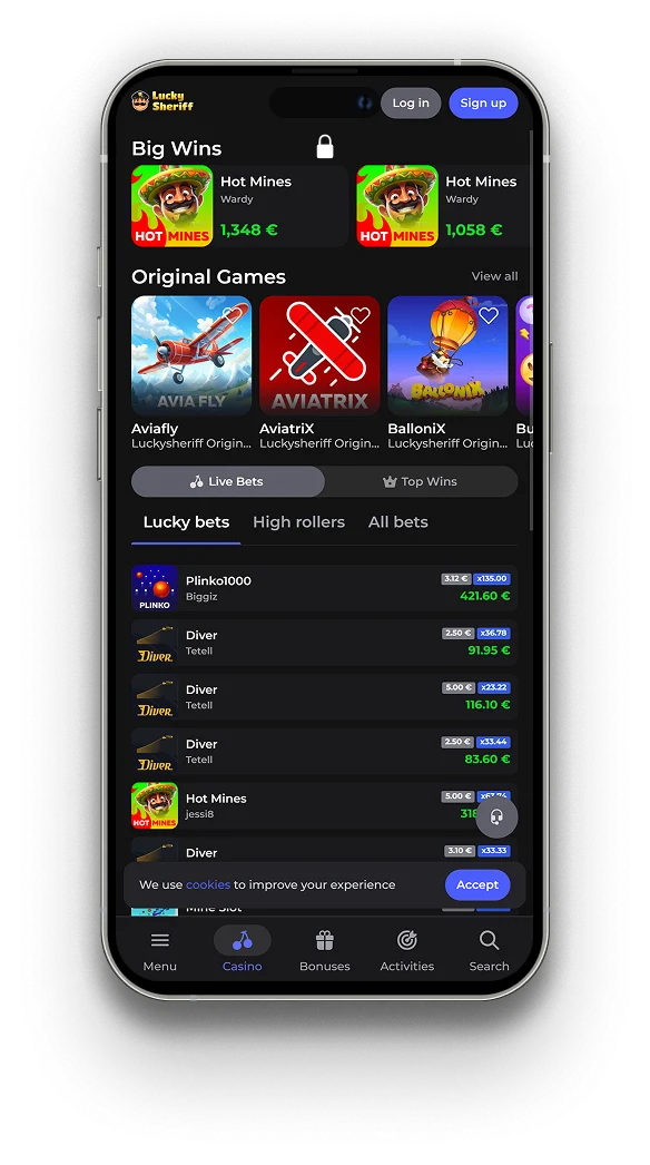 Luckysheriff application